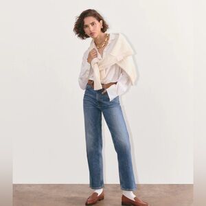 Everlane The Cheeky Straight Jean, 27R, Vintage Mid Wash